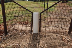 Drinking Post Install split fence Tony Meins
